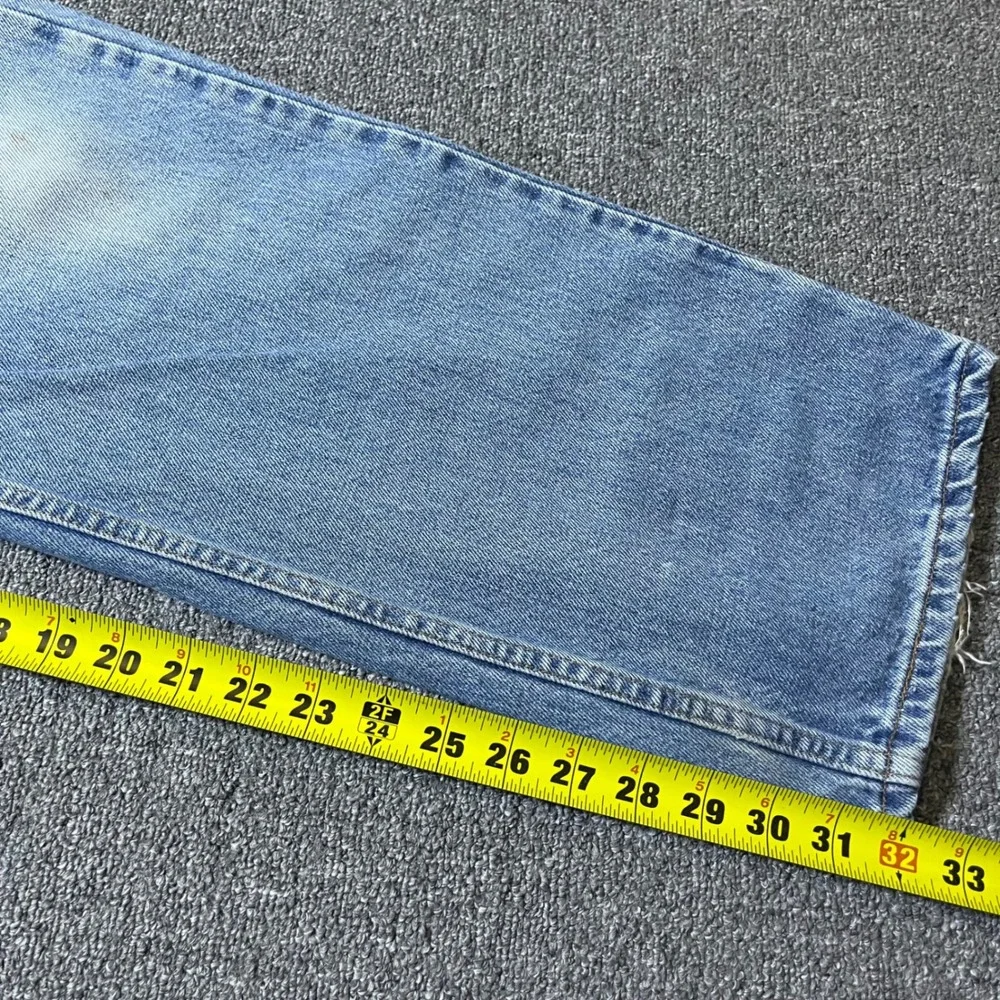 Vintage Levis 505 Jeans 40x32 Blue Distressed Thrashed Straight Leg Denim